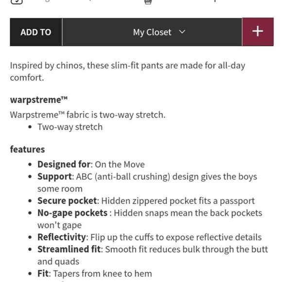 Lululemon Commission Pant Slim True Navy size 28 trouser - Picture 16 of 16